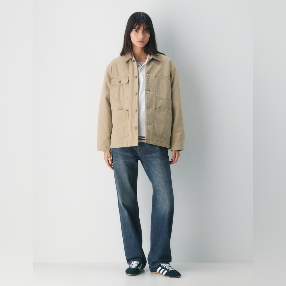 NWOT Aritzia TNA Barnett Chore Jacket in Tan Khaki